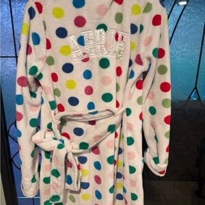Aerie Multicolor Polka Dot Robe
